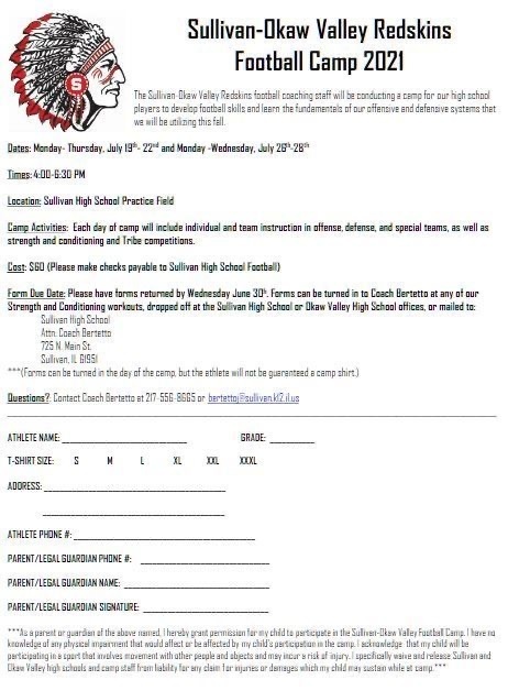 SOV football camp 2021
